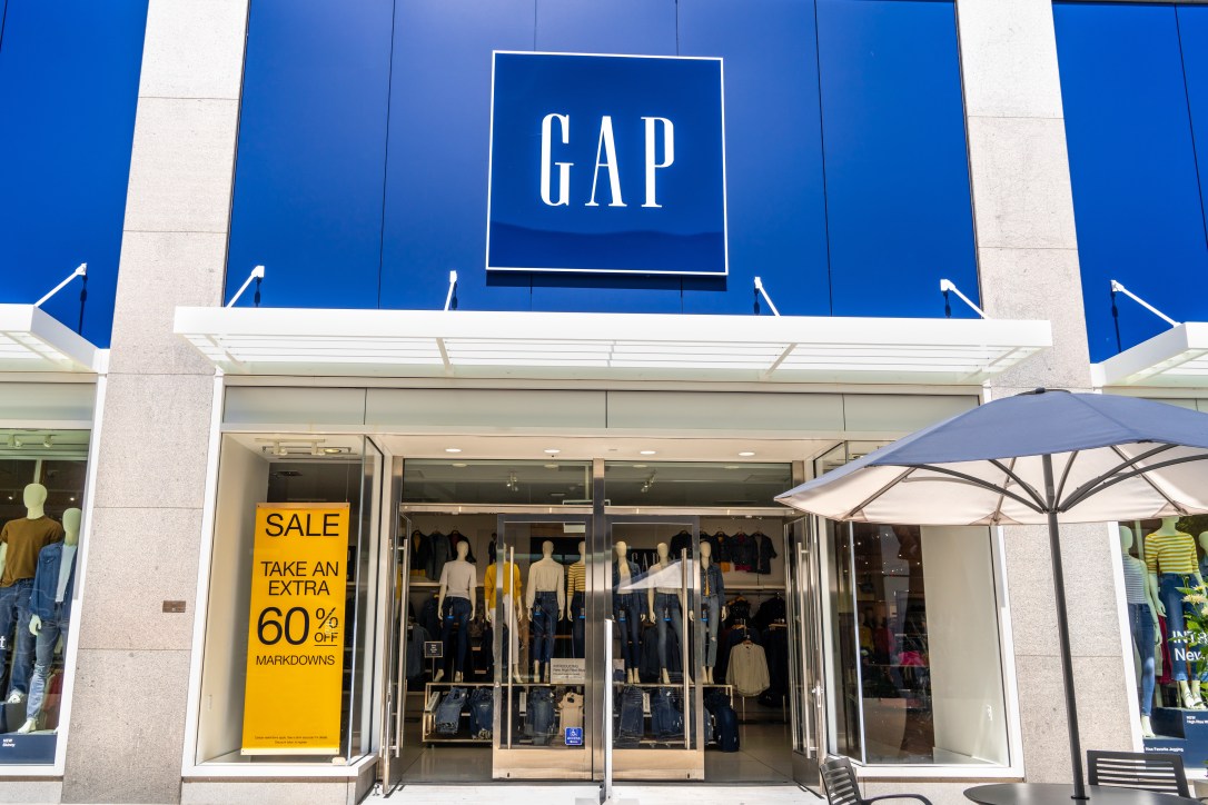 August 20, 2019 Palo Alto / CA / USA - Gap store in Stanford Shopping Center in San Francisco bay area